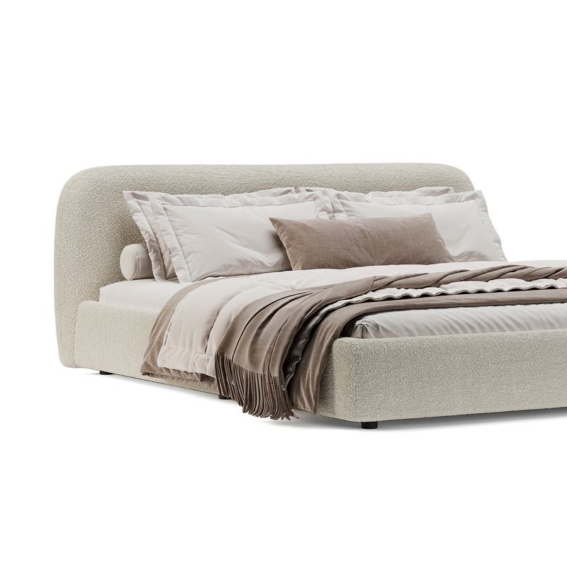 Кровать Лагом букле buckle white 1.4x2.0